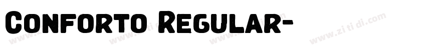 Conforto Regular字体转换